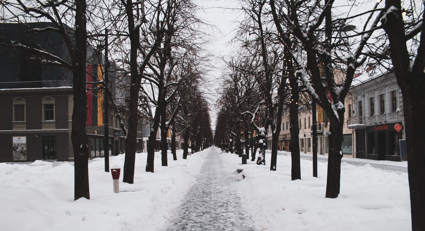 Kaunas in winter