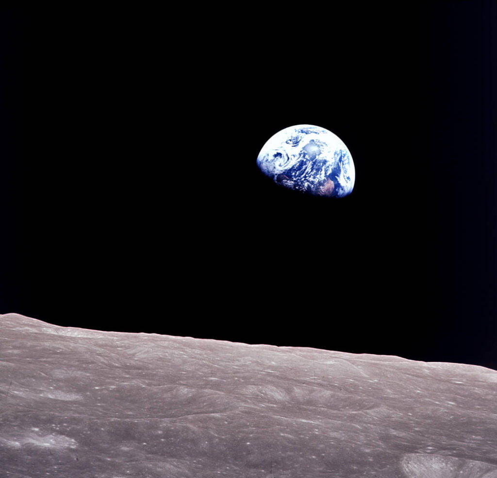 Earthrise photo taken from Apollo 8